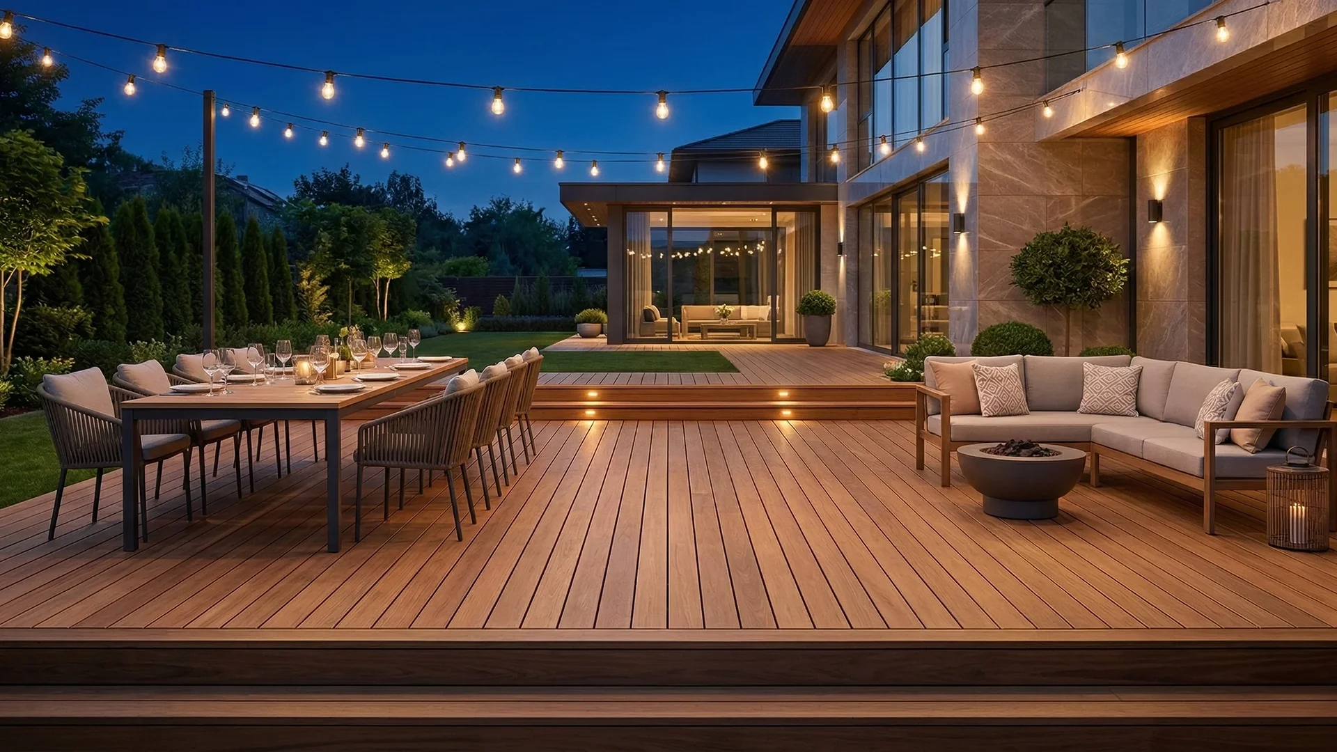 Agátové terasy a fasády z agátového dreva